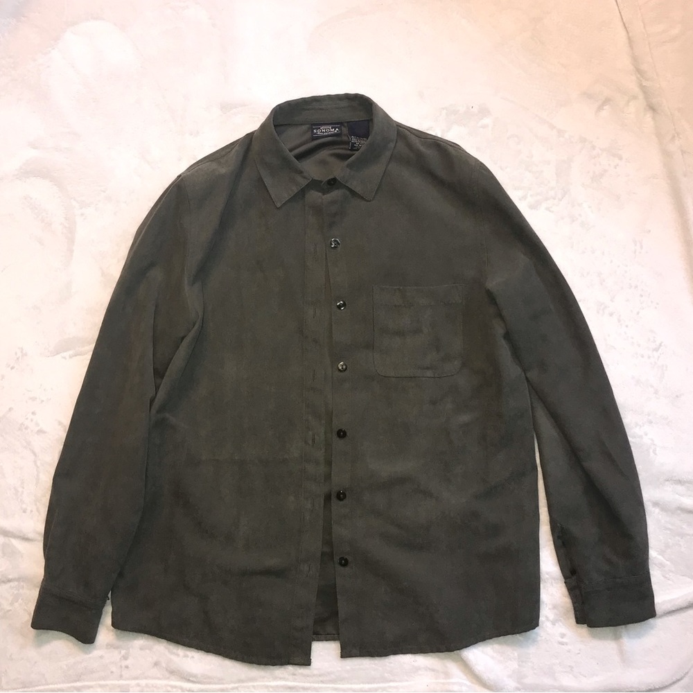 Genuine Sonoma Jean Company Suede Button Up